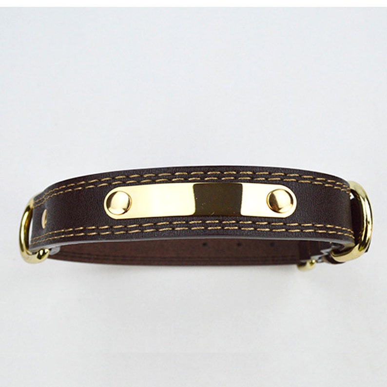 Leather Dog Collar Personalized Girl Dog Collar Custom Etsy
