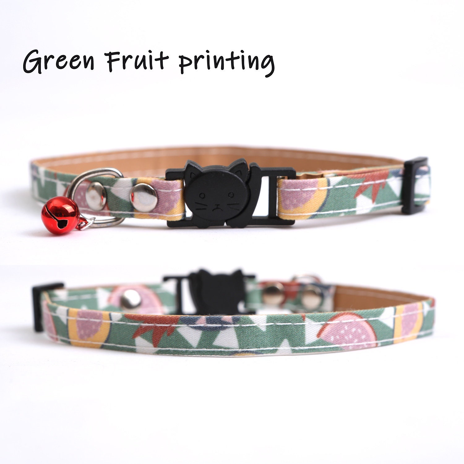 Cloth cute Cat Collar tag Personalized Cat Collars Cloth Etsy