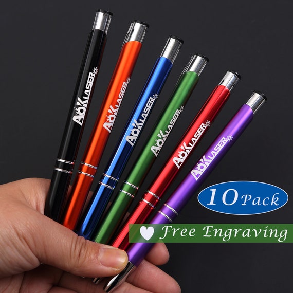 10pack Personalized Business Pens Bulk Custom Text Order Etsy