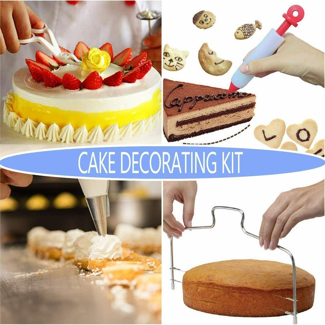 106PCS Cake Baking Kit Set of Baking Pastry Tools Cake Etsy