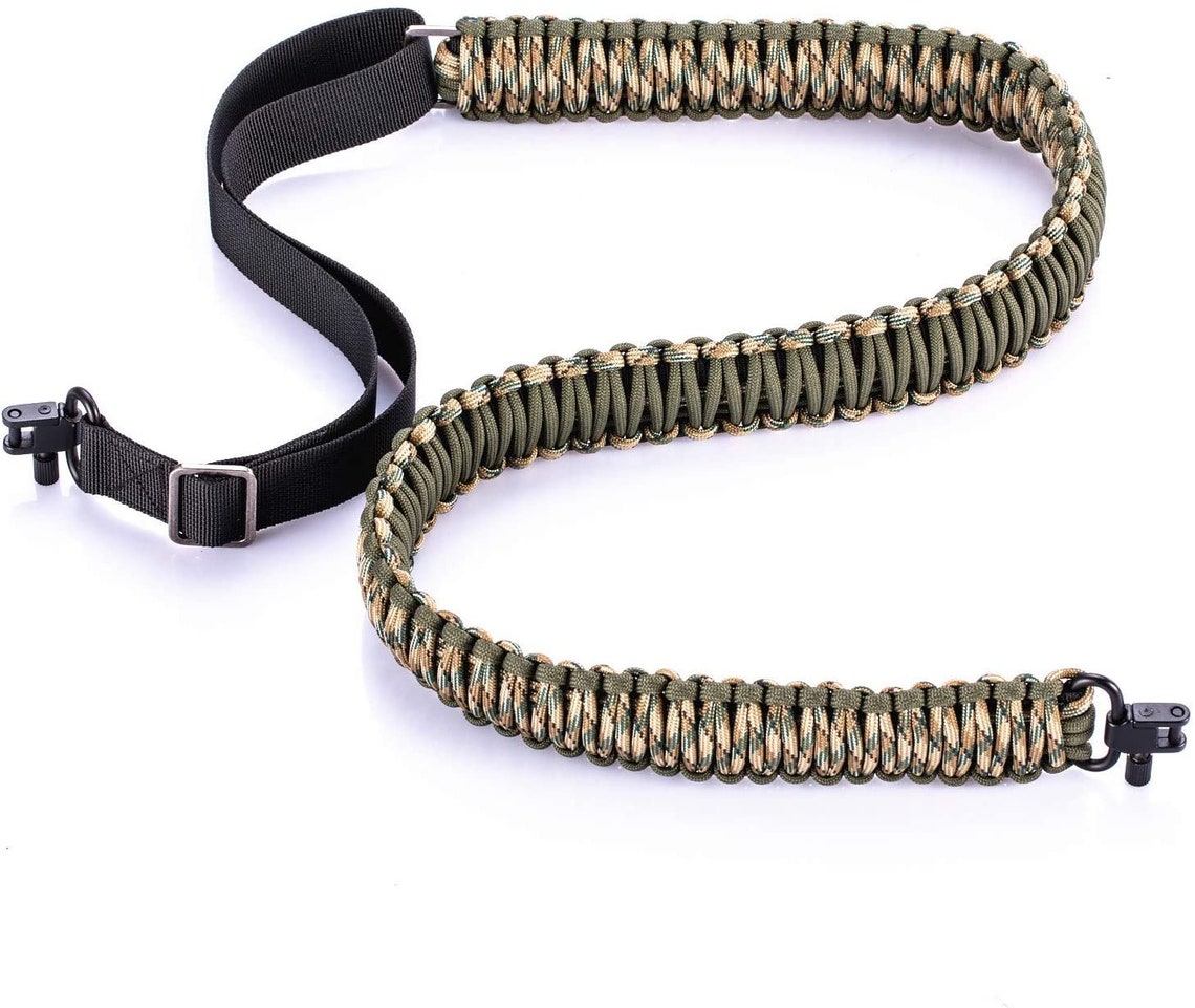 Braided Rifle Sling 550 Paracord 2 Point Gun Slings Adjustable Etsy