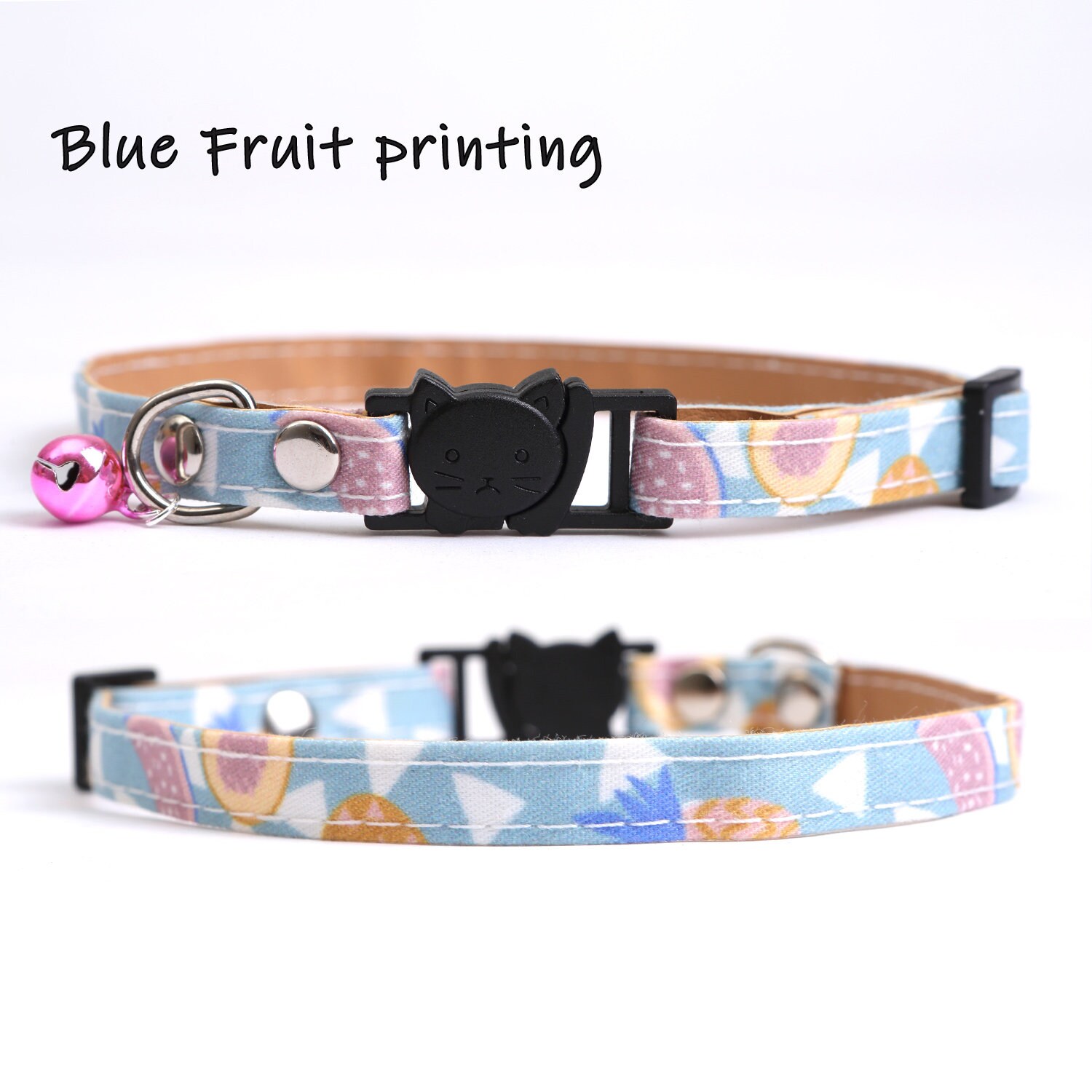 Cloth cute Cat Collar tag Personalized Cat Collars Cloth Etsy