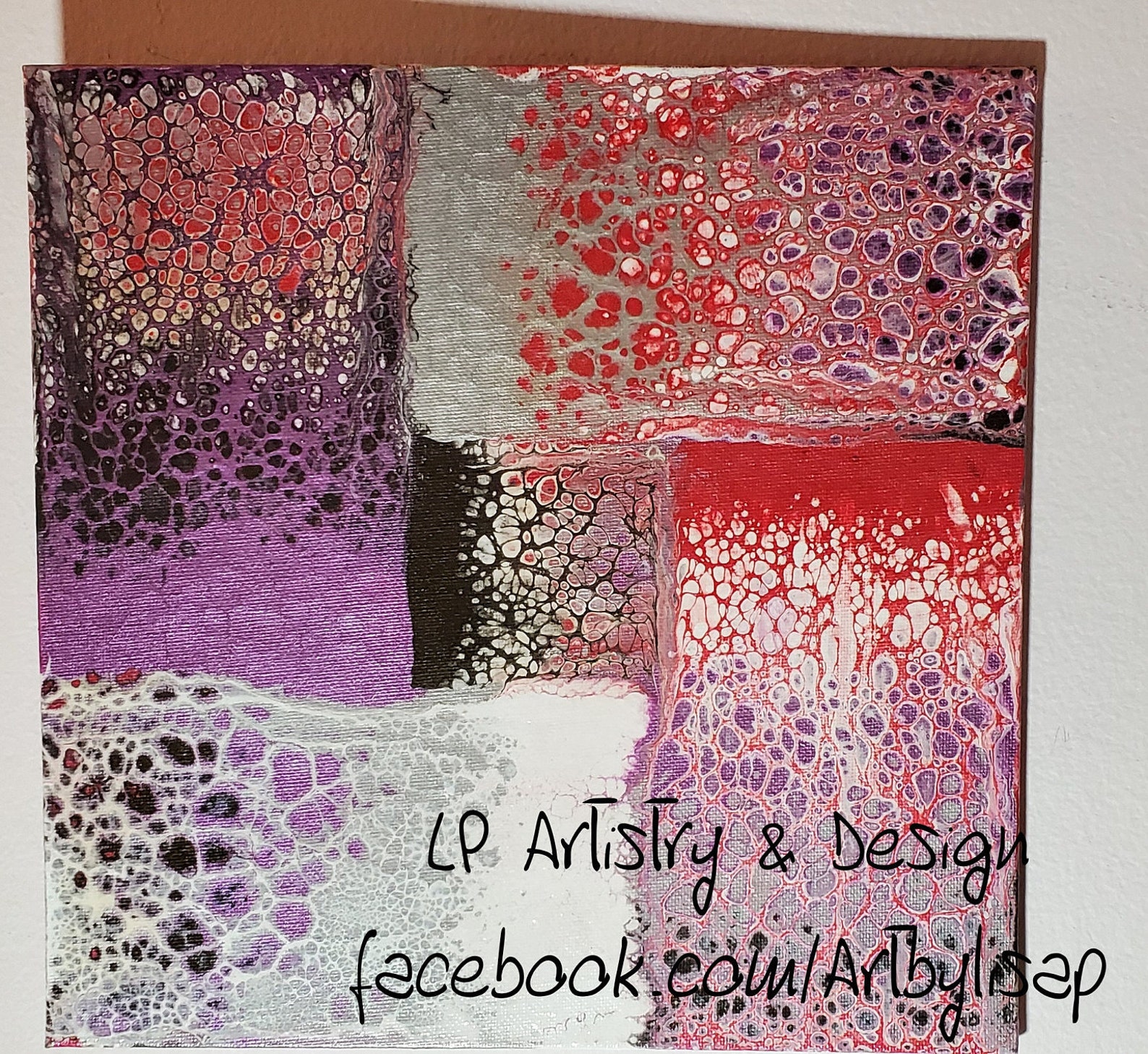 Patchwork Quilt 10x10 Acrylic Painting Etsy