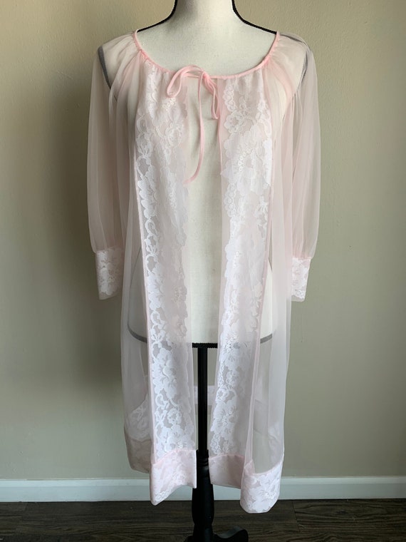 Vintage 1950s Pink Peignor | One Size Fits Most |… - image 1