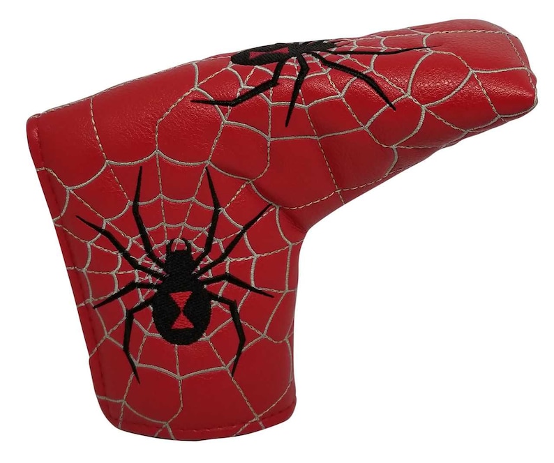 Black Widow Embroidered Putter Cover - Blade by ReadyGOLF