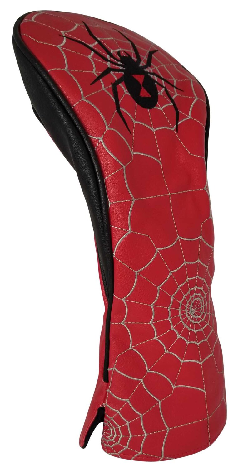 Black Widow Spider Embroidered Driver Headcover by ReadyGOLF