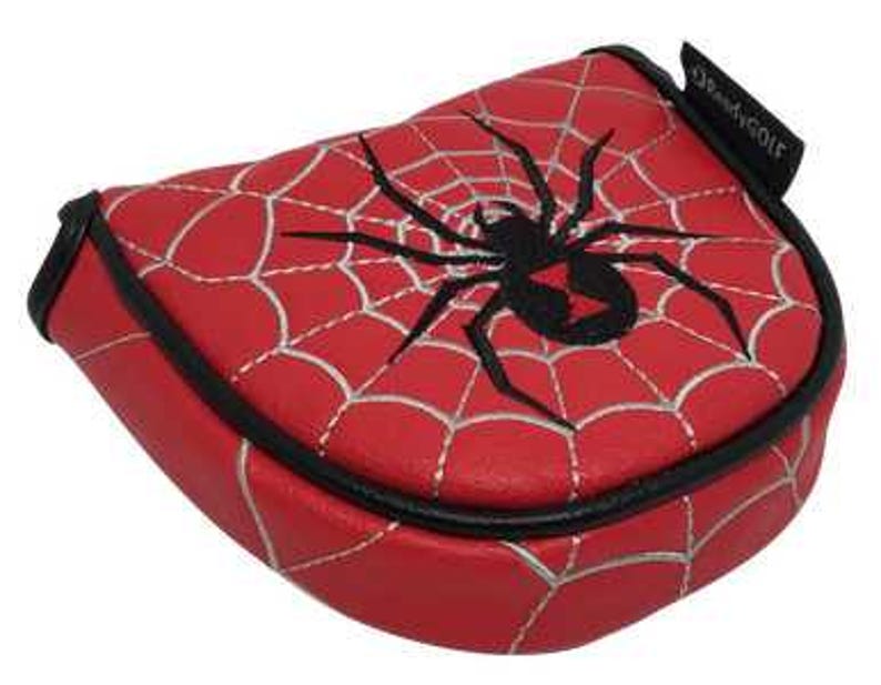 Black Widow Embroidered Putter Cover - Mallet by ReadyGOLF