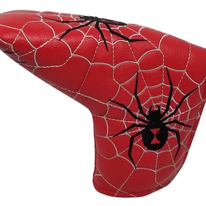Black Widow Embroidered Putter Cover - Blade by ReadyGOLF