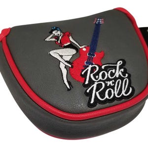 Rock 'N' Roll Embroidered Mallet Putter Cover by ReadyGOLF