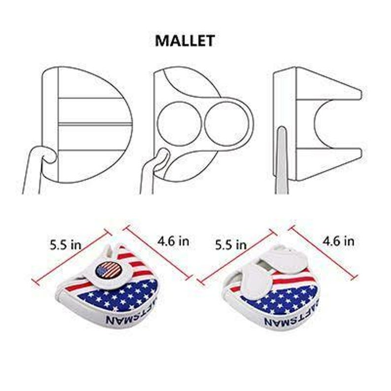 Black Widow Embroidered Putter Cover - Mallet by ReadyGOLF