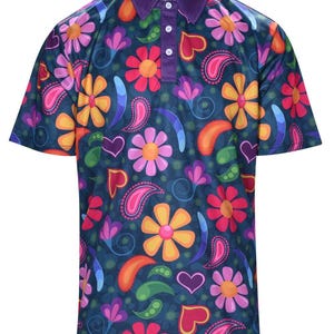 Paisley Polo Shirt Men - Etsy