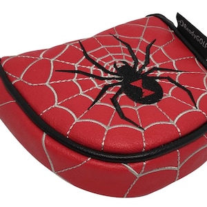 Black Widow Embroidered Putter Cover - Mallet by ReadyGOLF