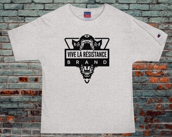 Vive La Résistance Marke "Power Wolf Logo" Champion Unisex Streetwear Tee