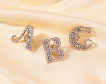 initial brooch pin