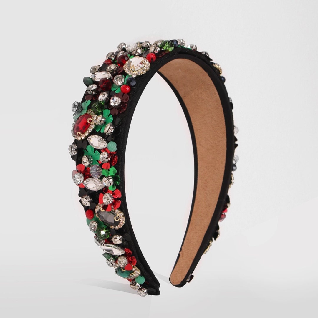 Christmas Headband/floral Embellished Luxurious Headbands, Resin