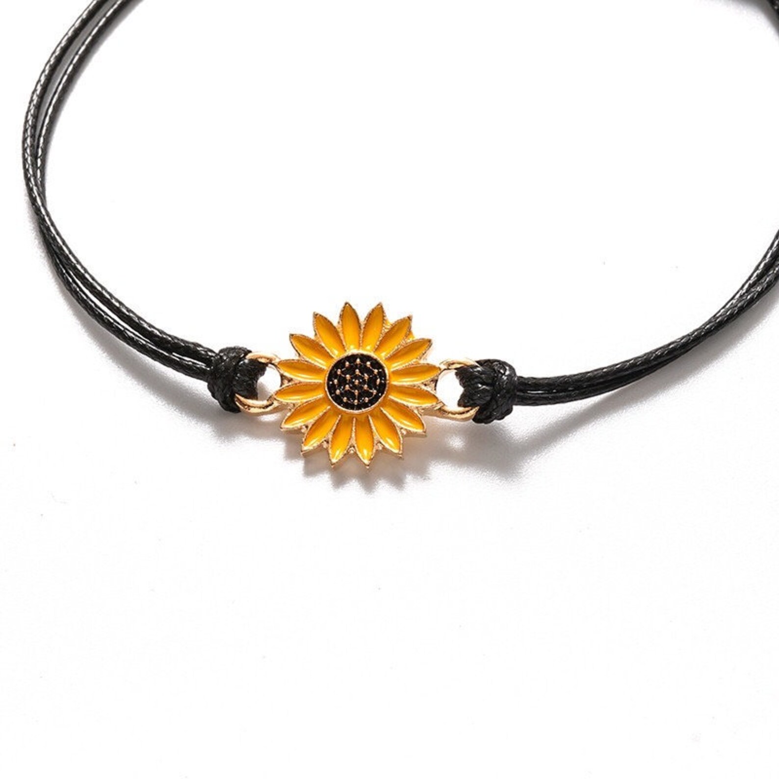 Matching Sunflower Bracelet for Two Friendship Bracelet with Etsy