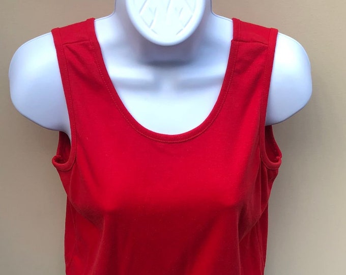 Set of Three 1980's Vintage Tank Tops by Tudor Hall / Assorted Colors