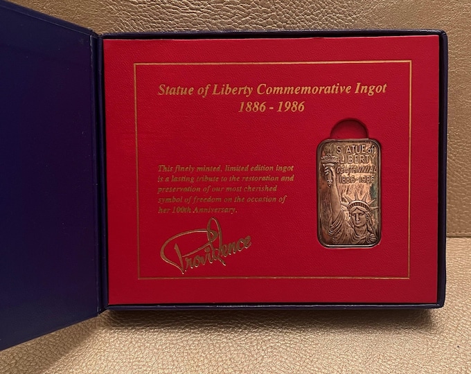 1986 Statue of Liberty 100th Anniversary Commemorative Ingot