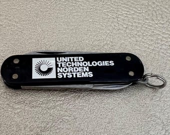 Vintage Classic 1970's Victorinox Swiss Army Knife Commemorative Advertising Business Gift - Never used! Salesman Sample!