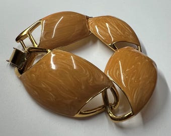 1970's Chunky Monet Enamel Bracelet