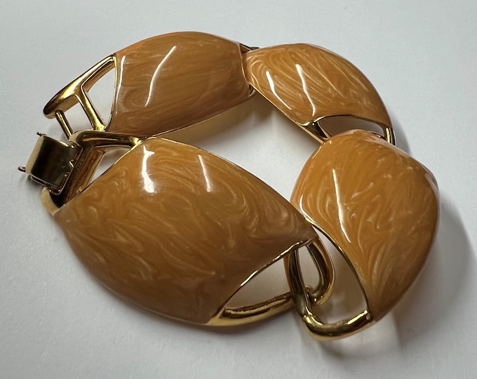 1970's Chunky Monet Enamel Bracelet