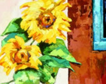 Sunflowers, Sunflower, Sunflower Art. Sunflower Gift, Sunflower Wall Art, Sunflower Decor, Sunflower Print, Sunflower Art Print, Garden Art