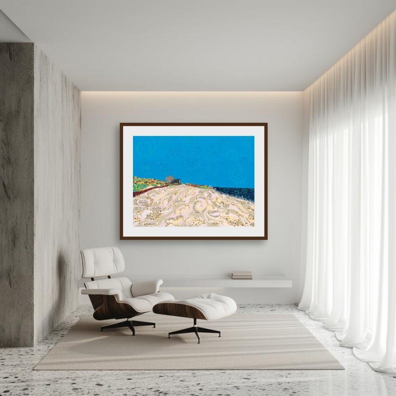 East Hampton, Long Island Art, Hamptons, Beach Scene, Hamptons Style, Beach Art, Hamptons Decor, Long Island Wall Art, La Playa, Ocean Art image 2