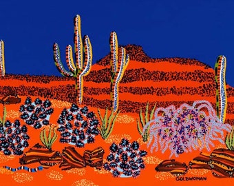 Desert Wall Art, Desert Southwest, Cactus Wall Art, Desert Landscape, Southwest Print, Sonoran Desert Art, Arizona Wall Art, Saguaro Print