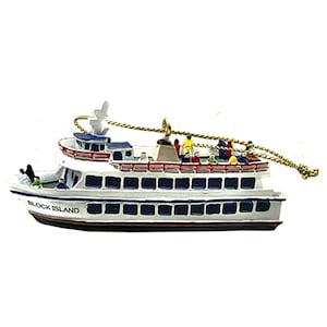 &quot;Meine kleine Stadt &quot;&quot;Block Island Ferry&quot;&quot; Ornament.&quot;