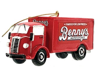 My Little Town Benny's delivery truck ornament