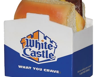 My Little Town White Castle Slider Christmas Ornament