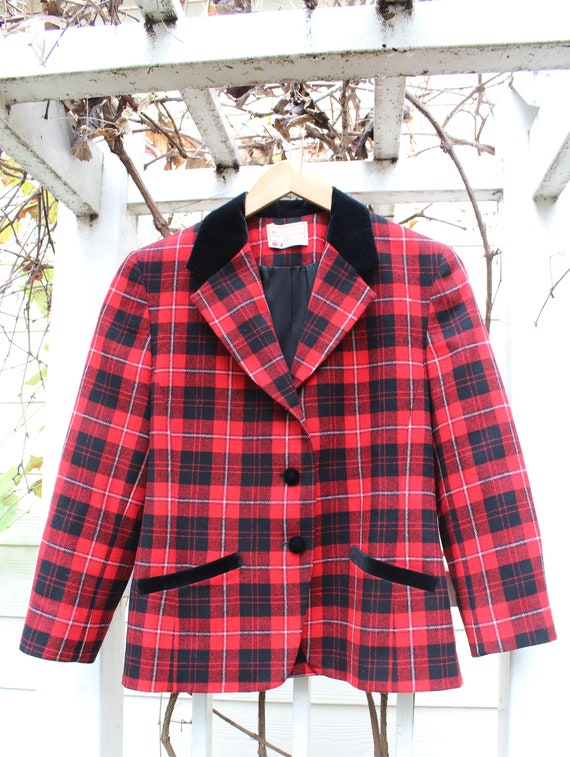 Vintage Pendleton Plaid Blazer