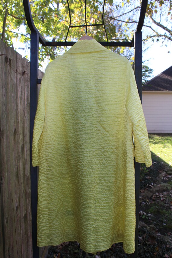 Vintage Yellow Rain-Paka Coat - image 5