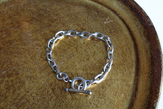 Silver Cable Link Bracelet - image 5