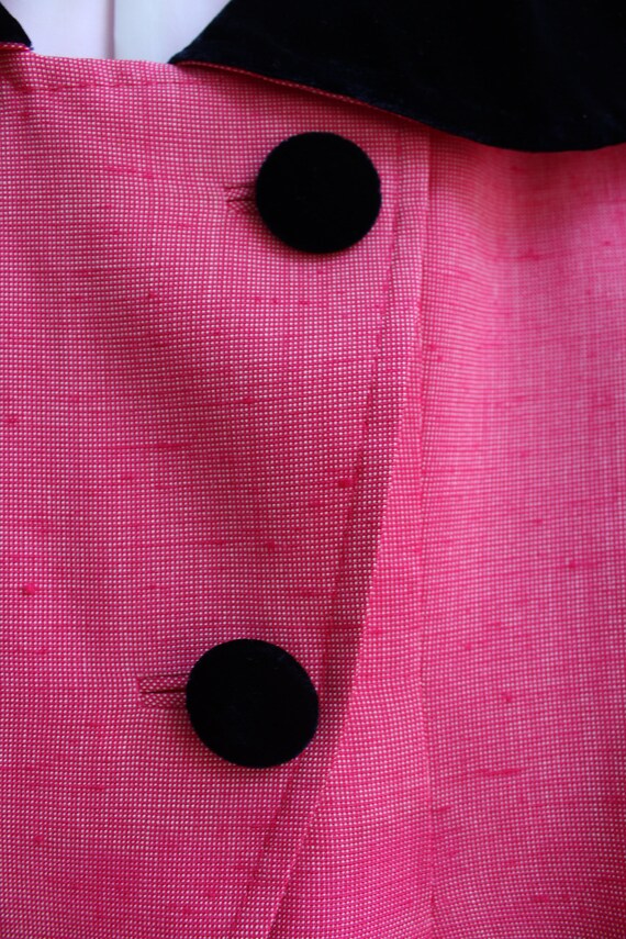 Vintage Linen and Velvet Jacket - image 3