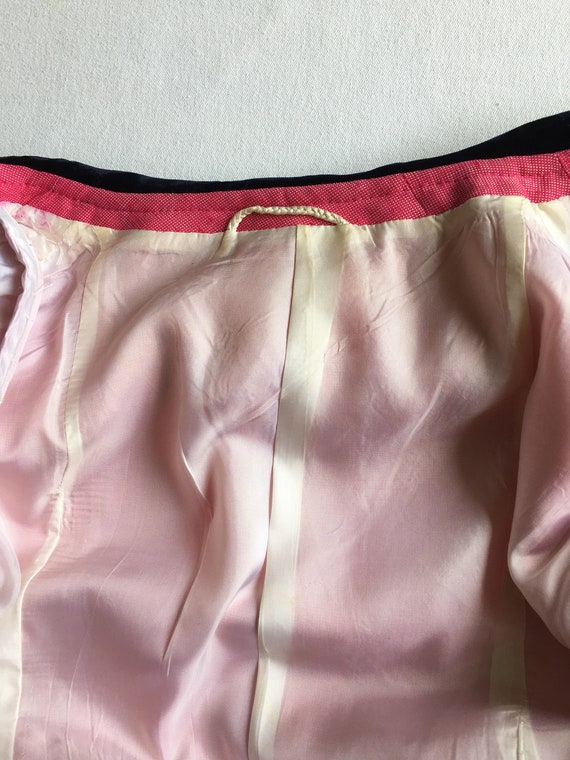 Vintage Linen and Velvet Jacket - image 9