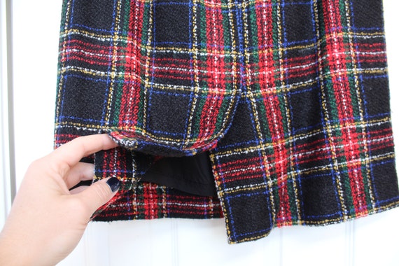 High Waisted Plaid Skirt - image 6