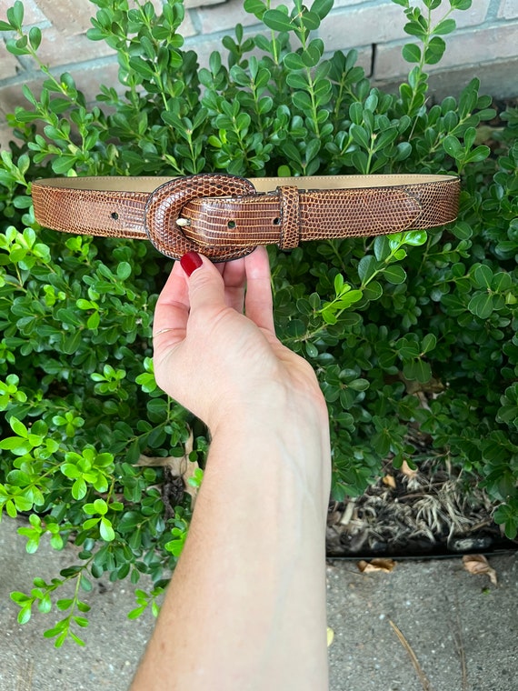 WCM Genuine Lizard Belt