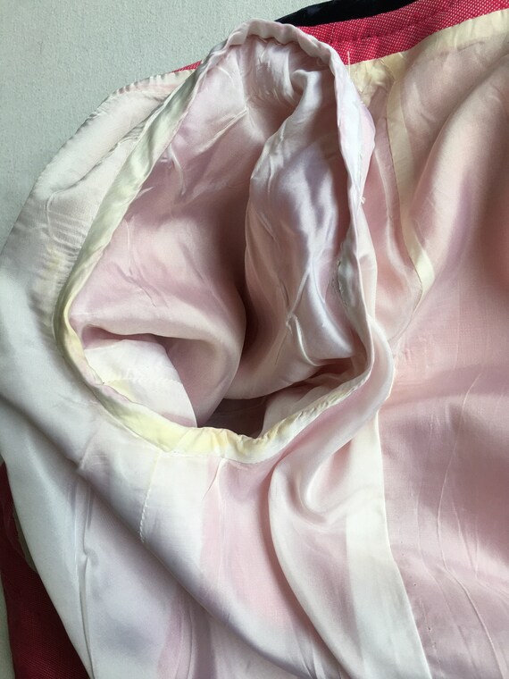 Vintage Linen and Velvet Jacket - image 10