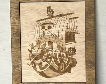 Framed Anime Art Engraving