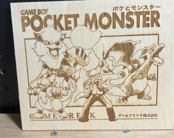 Pokemon Ausbilder Holzstich
