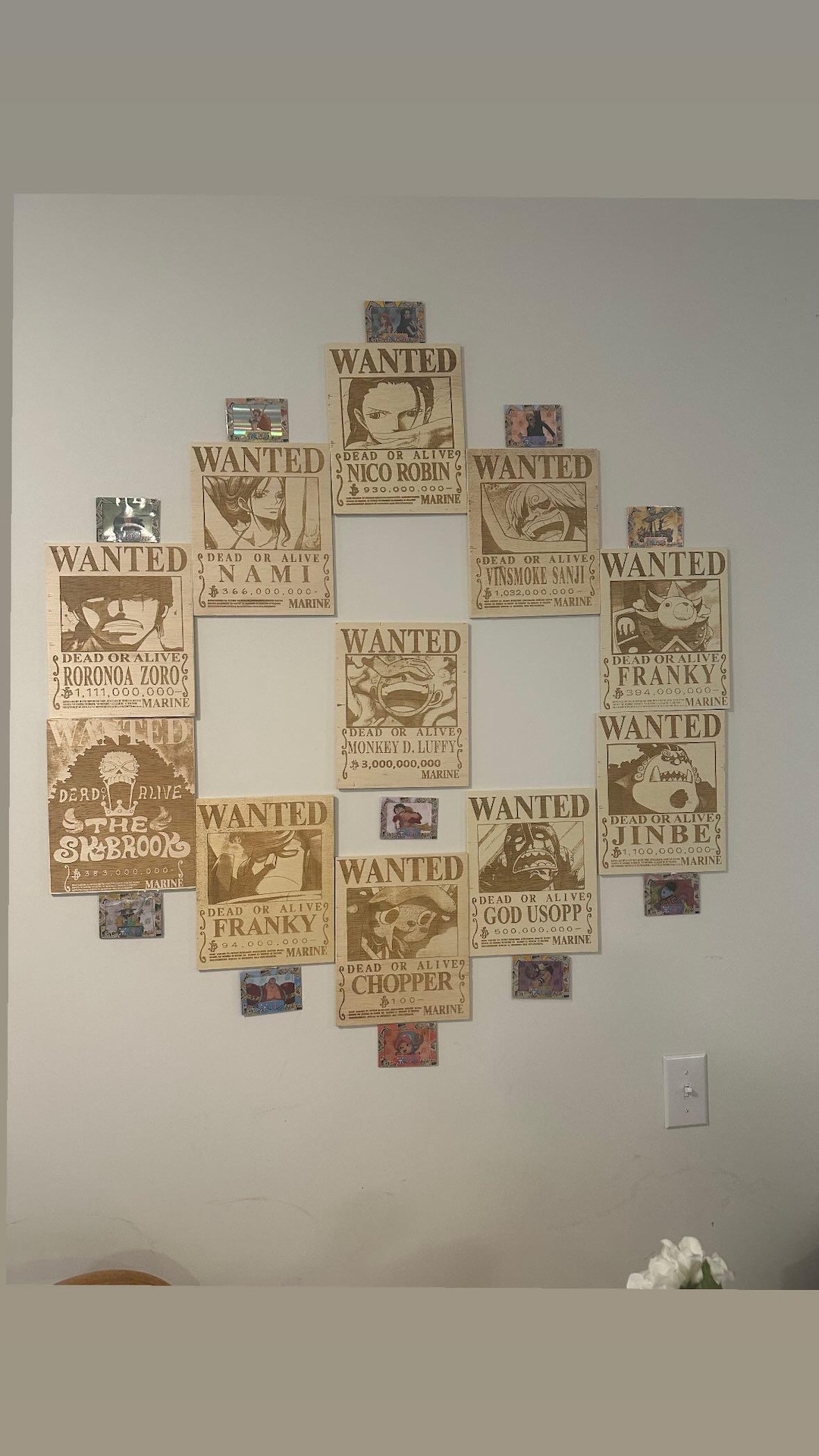 One Piece Wooden Wanted Poster Set of 3 - Etsy