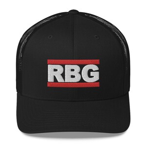 RBG Hat Notorious Ruth Bader Ginsburg Embroidered Trucker Cap