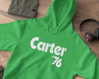 Jimmy Carter Hoodie Retro 1976 Presidential Campaign Hooded Sweatshirt