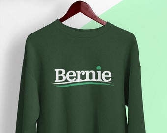 Bernie Sanders St Patricks Day Sweatshirt Shirt Irish Shamrock Bernie 2020 Paddys Day Crewneck Sweatshirt