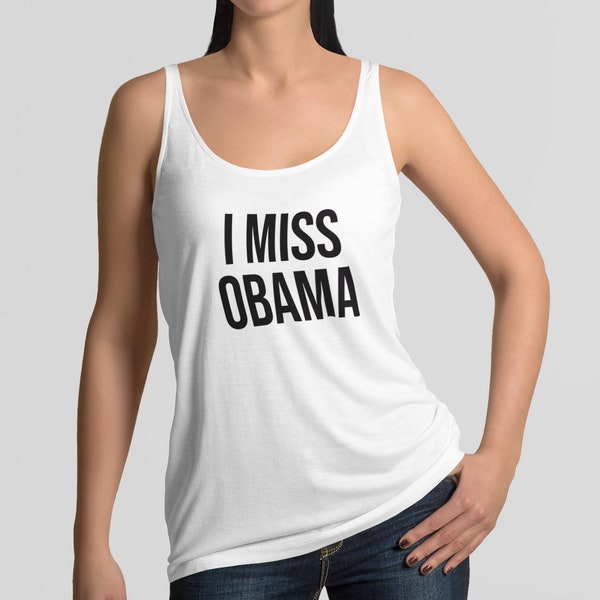 Obama Shirt ich vermisse Barack Obama Racerback Tank-Top