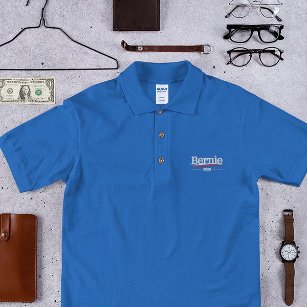 Bernie 2020 Shirt Bernie Sanders Embroidered Polo T-Shirt