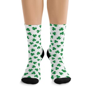Irish Shamrock Socks - St Patrcks Day Novelty Socks