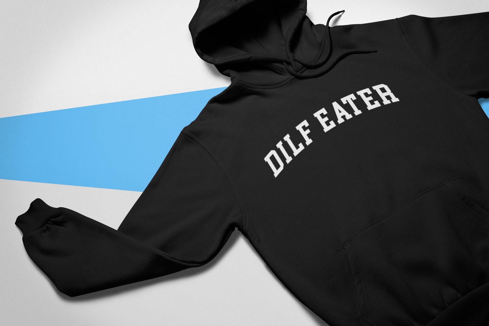 Dilf Eater Hoodie DILF College Style Hooded Sweatshirt Etsy