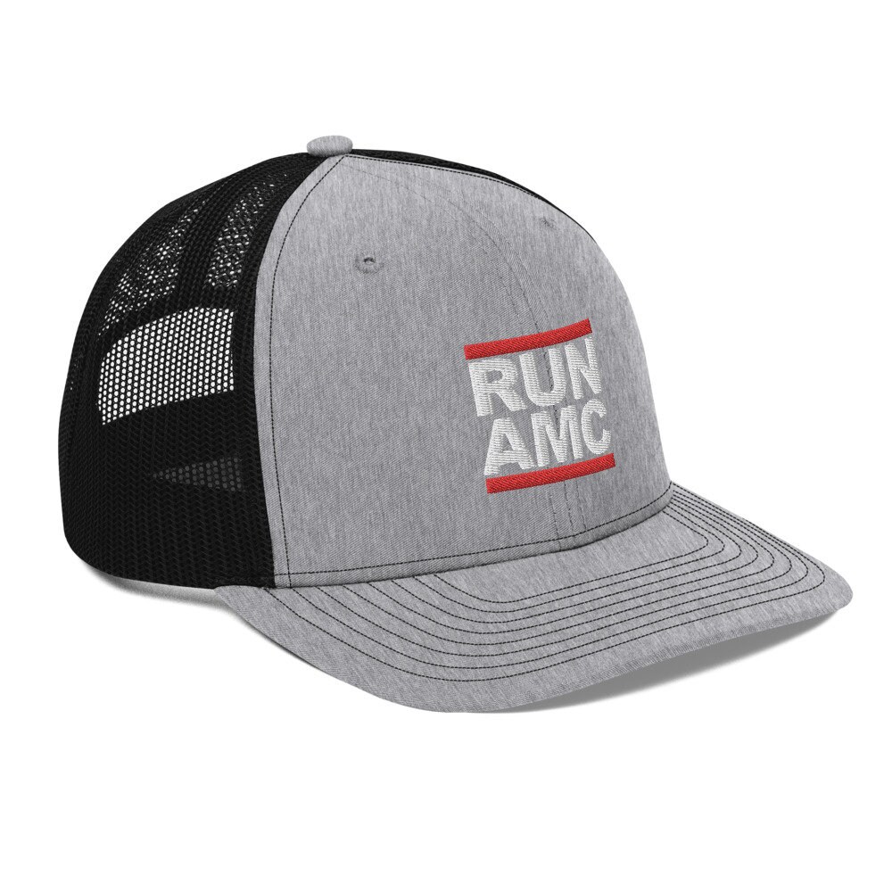 AMC Hat Run Amc Embroidered Trucker Cap Etsy